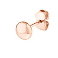 5.5mm Flat Round Pebble Stud Earrings