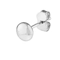 5.5mm Flat Round Pebble Stud Earrings