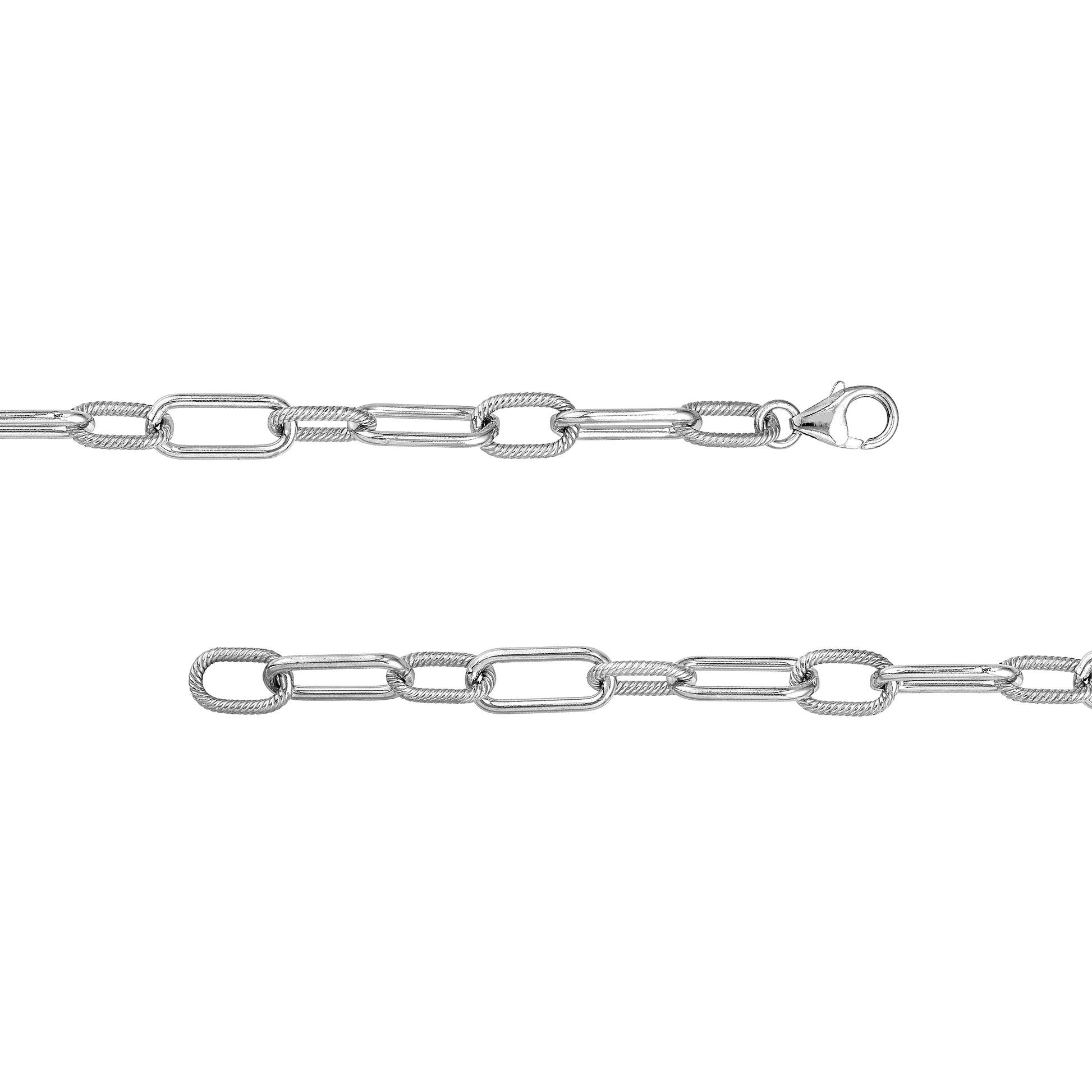 8.90mm Smooth and Twisted Paper Clip Chain
