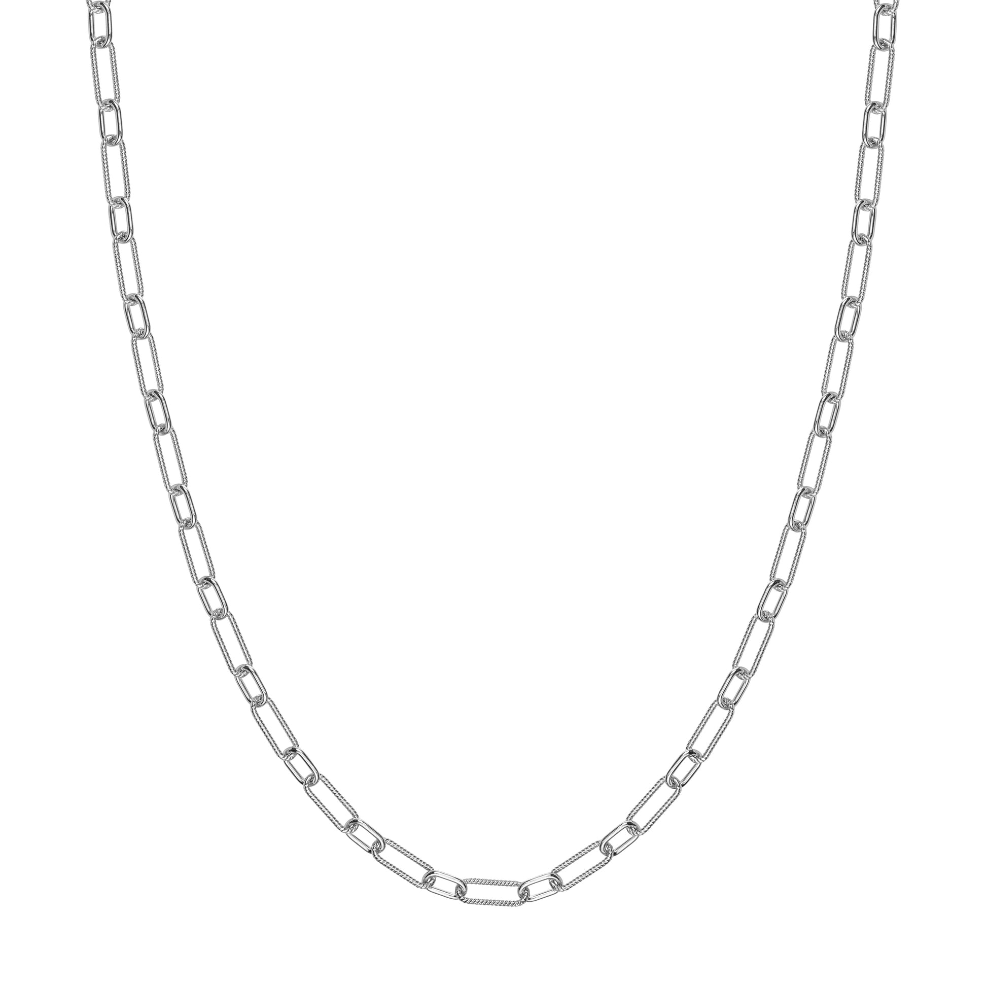4.35mm Smooth and Twisted Paper Clip Chain