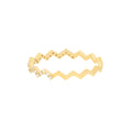 Diamond Polished Zig Zag Ring