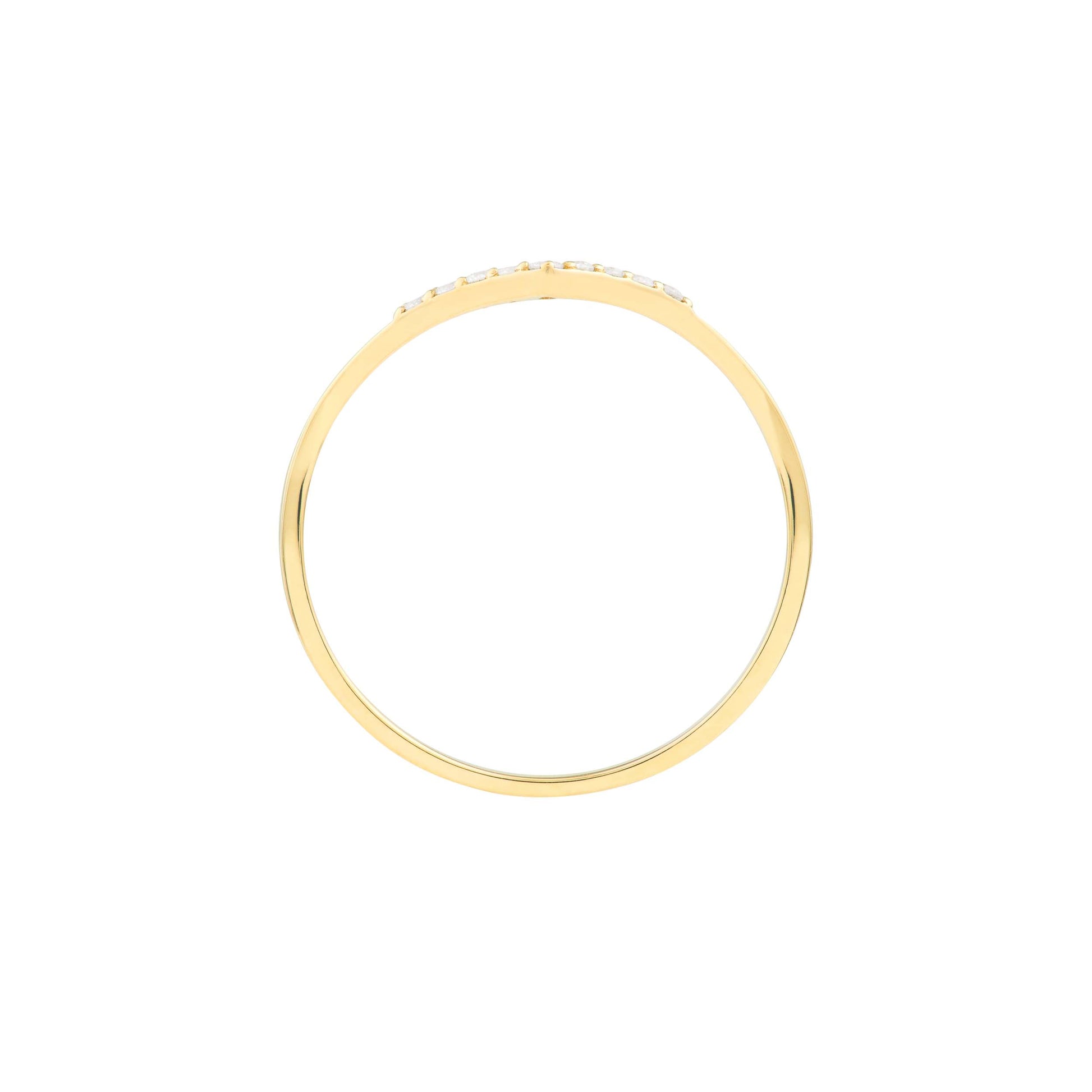 Diamond Chevron Ring