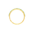 Emerald Stones Zig Zag Ring