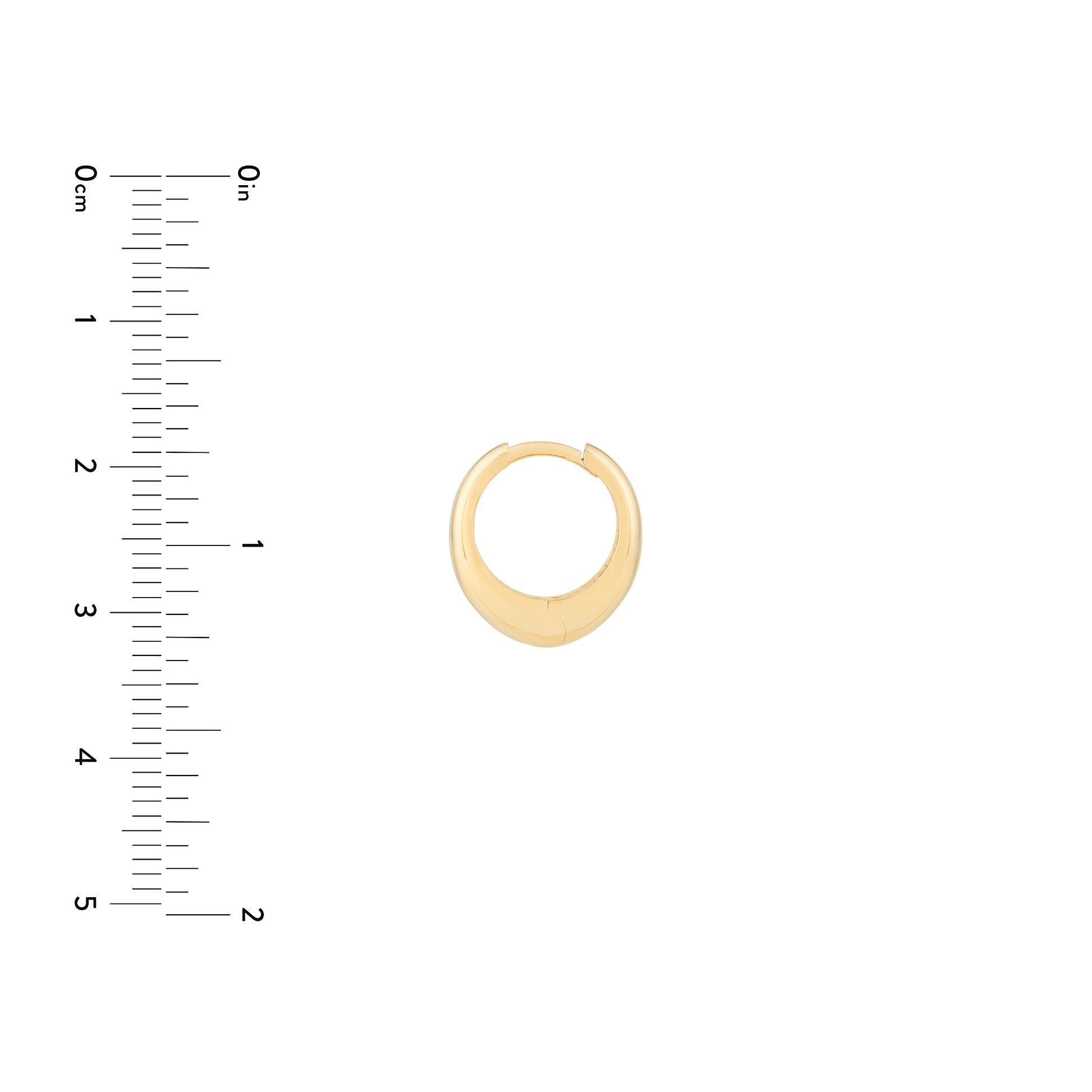Oval Huggie Earrings