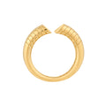 Split Heart Diamond Cut Ring