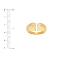 Split Heart Diamond Cut Ring