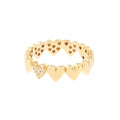 Side by Side Heart Ring