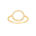Open Diamond Circle Ring