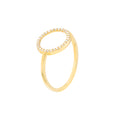 Open Diamond Circle Ring