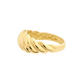 Polished Twist Ribbed Ring