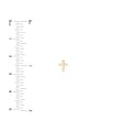 1/8tcw Diamond Cross Stud Earrings