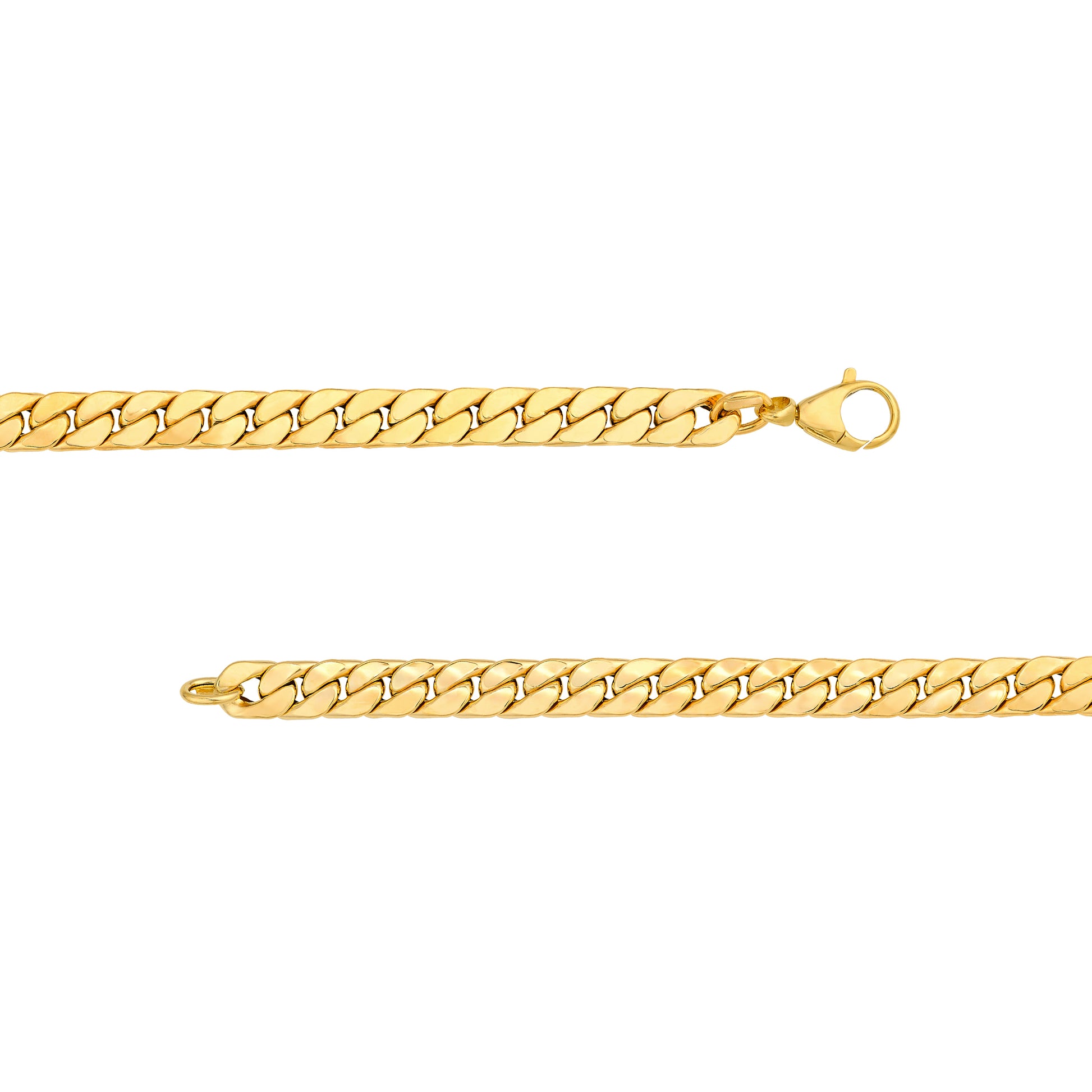 Polished Flat Curb Chain