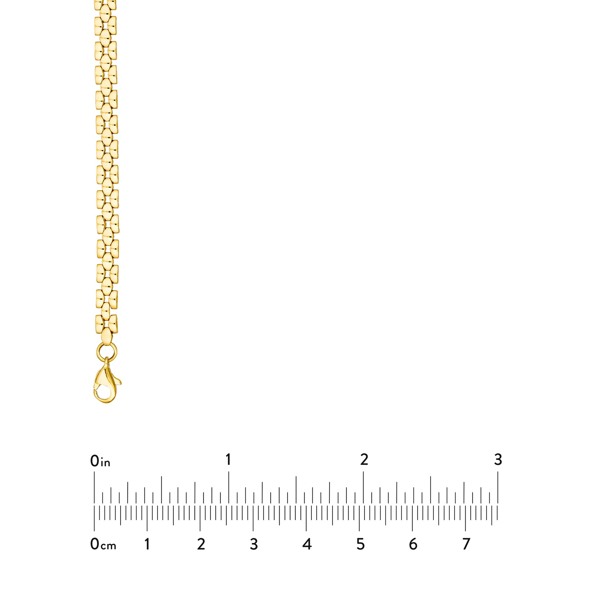 Polished 2+1 Square Link Chain