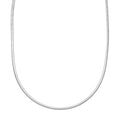 4.10mm Sterling Silver Domed Omega Chain
