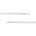 4.10mm Sterling Silver Domed Omega Chain