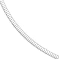 4.10mm Sterling Silver Domed Omega Chain
