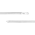 5.90mm Sterling Silver Domed Omega Chain