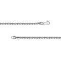 Sterling Silver 4.30mm Half Round Spiga Chain Bracelet