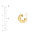 6 mm ID Polished Open Hoop Earrings