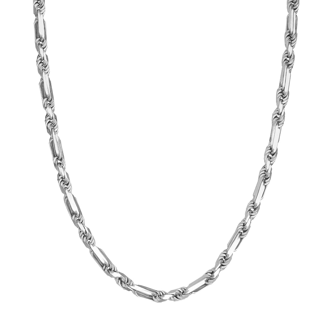 Sterling Silver 5.80mm D/C Figarope Milano Chain