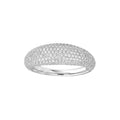Diamond Pavé Dome Ring (White Gold)