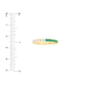 50/50 Emerald & Diamond Stackable Band