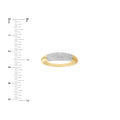 Diamond Pavé Ribbed Dome Ring