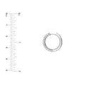 3 Row Diamond Pavé Huggies (3/4tcw)