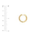 3 Row Diamond Pavé Huggies (3/4tcw)
