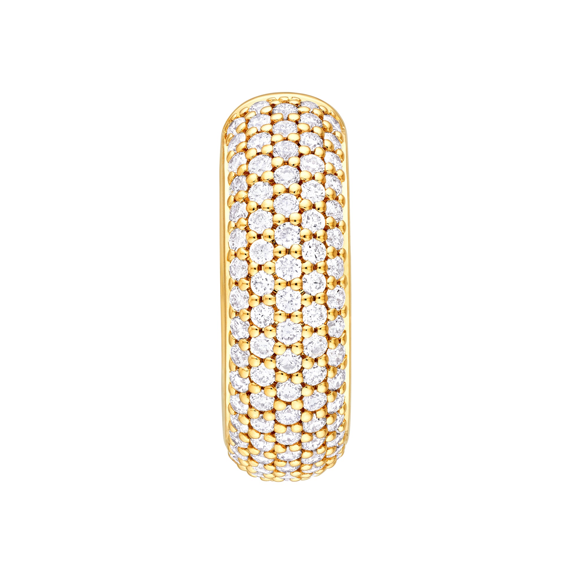 5 Row Diamond Pavé Huggies (7/8tcw)