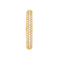 3 Row Diamond Pavé Hoop Earrings (1-1/3tcw)
