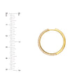5 Row Diamond Pavé Hoop Earrings (1tcw)