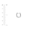 5 Row Pavé Diamond Paper Clip Huggies (7/8tcw)