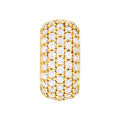 5 Row Pavé Diamond Paper Clip Huggies (7/8tcw)