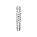 3 Row Pavé Diamond Paper Clip Huggies (1tcw)