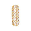 5 Row Pavé Diamond Paper Clip Huggies (1-1/3tcw)