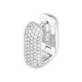 5 Row Pavé Diamond Paper Clip Huggies (1-1/3tcw)
