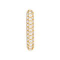 3 Row Pavé Diamond Paper Clip Earrings (1-3/8tcw)