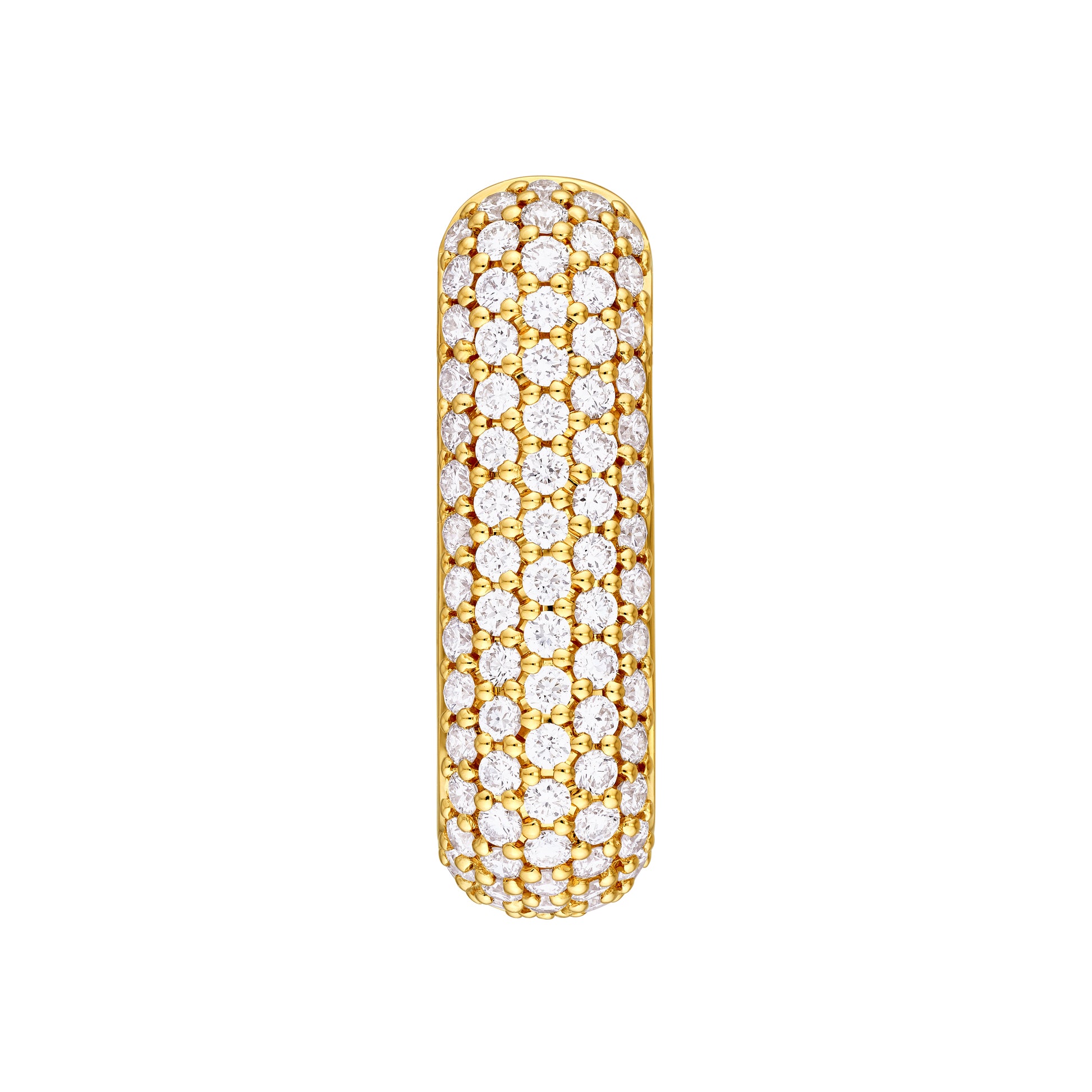 5 Row Pavé Diamond Paper Clip Earrings (1-1/2tcw)