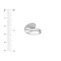 Teardrop Diamond Bypass Ring (White Gold)