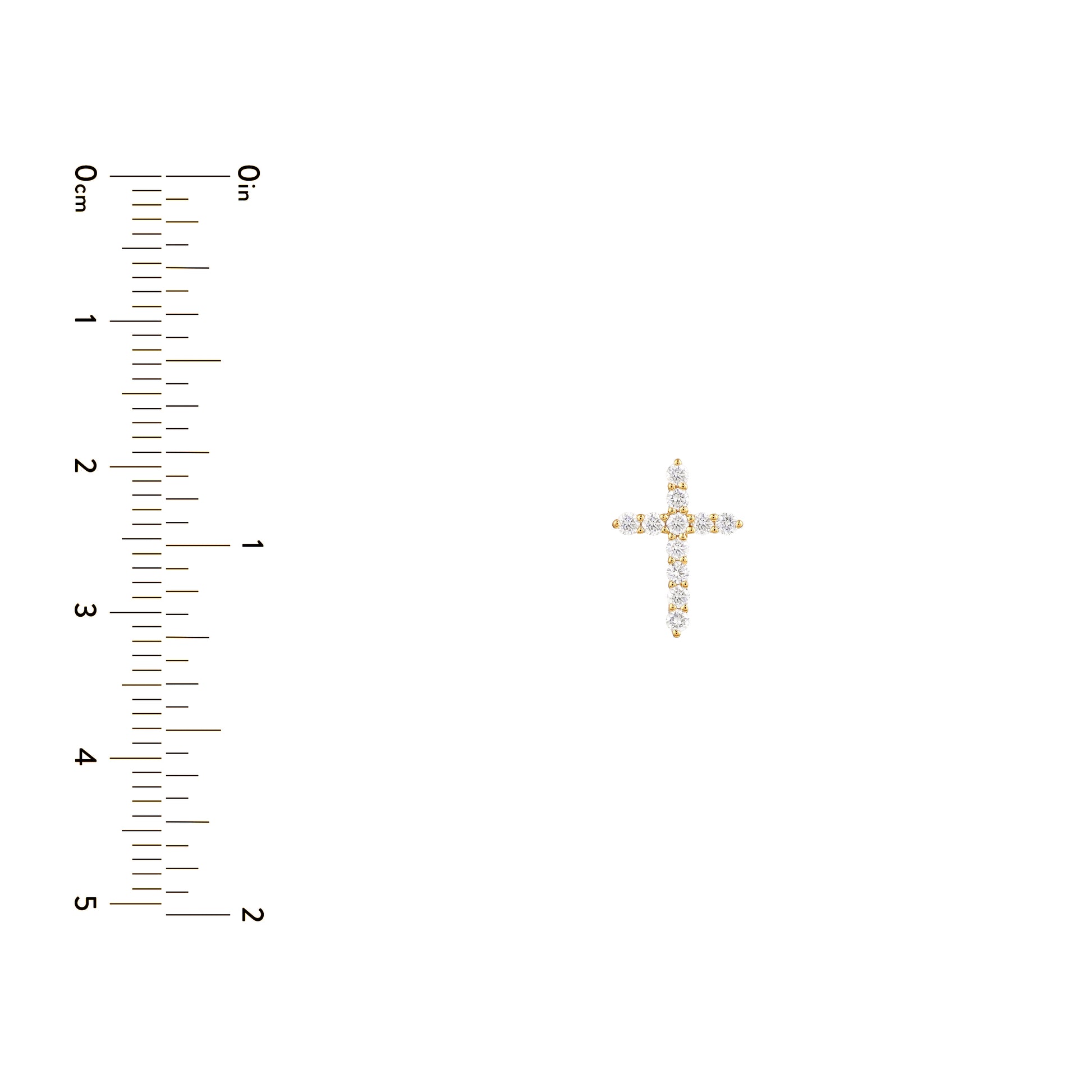Diamond Cross Pendant (1/8tcw)