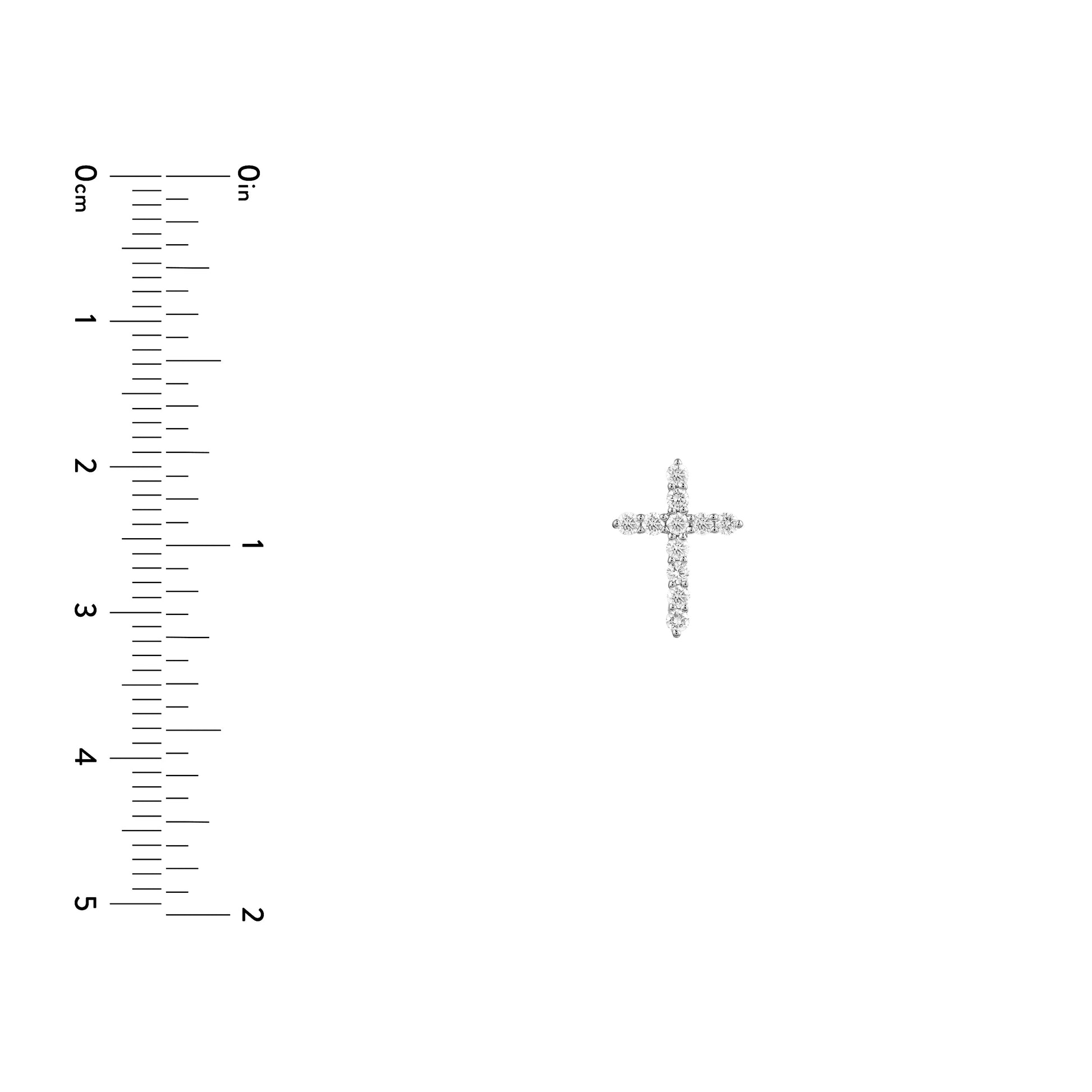 Diamond Cross Pendant (1/8tcw)