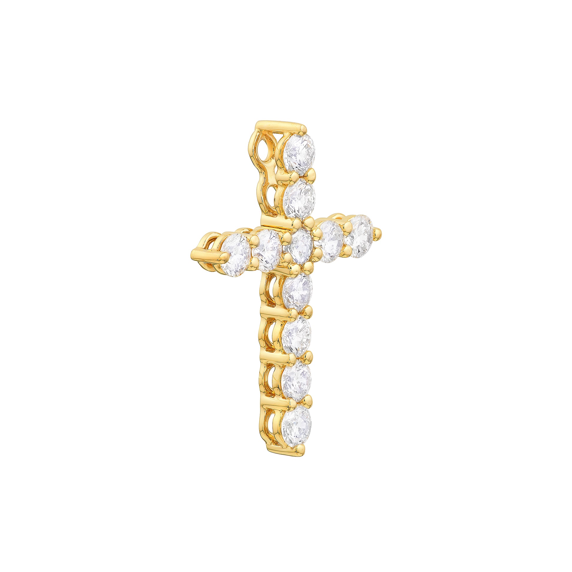Diamond Cross Pendant (3/4tcw)