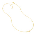 Bezel Set Round Diamond Necklace (1/10tcw)