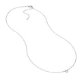 Bezel Set Round Diamond Necklace (1/10tcw)