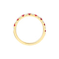 Ruby & Diamond Stackable Band