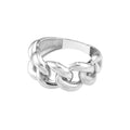 Sterling Silver Curb Chain Ring