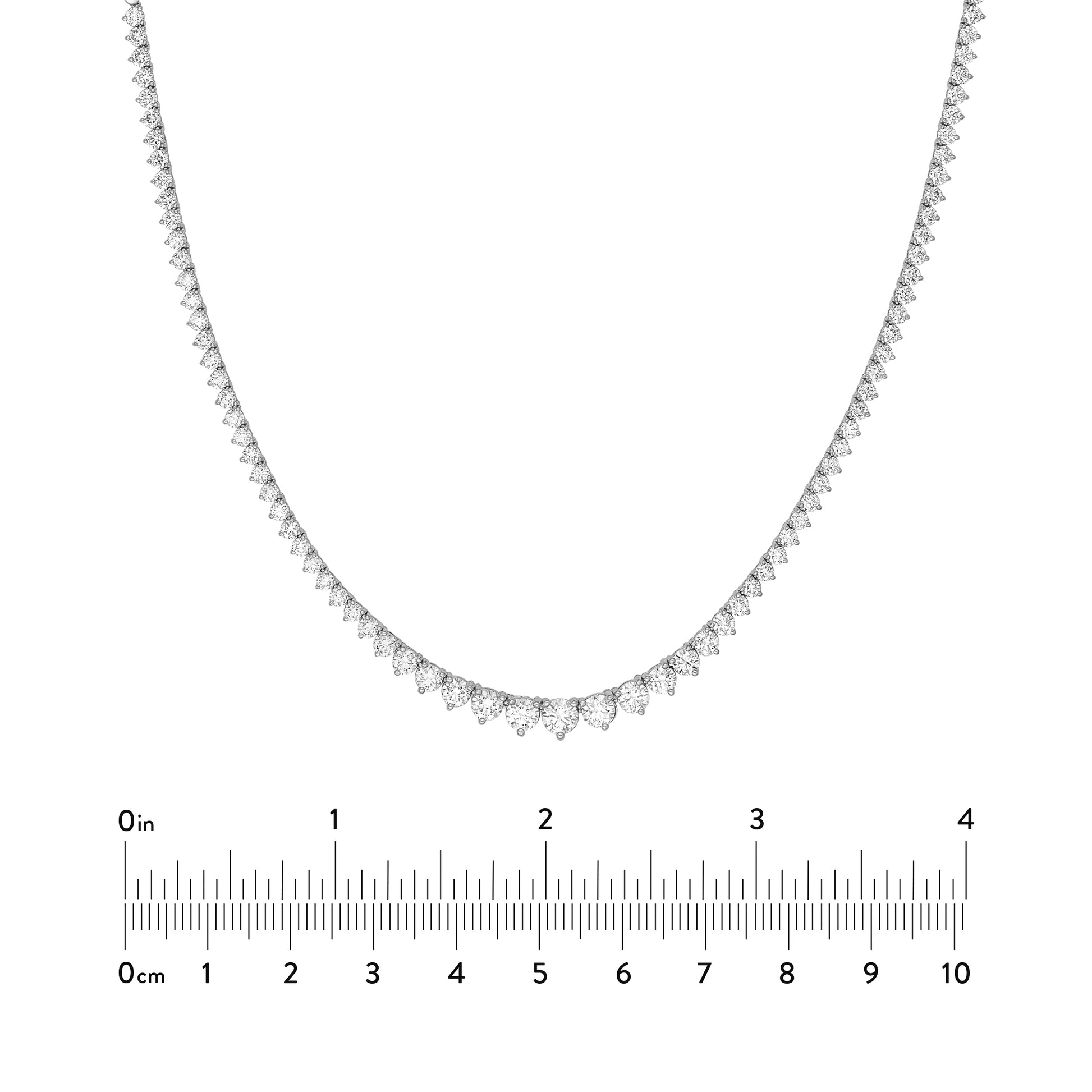 Diamond Graduated Tennis Necklace (5-1/4tcw)
