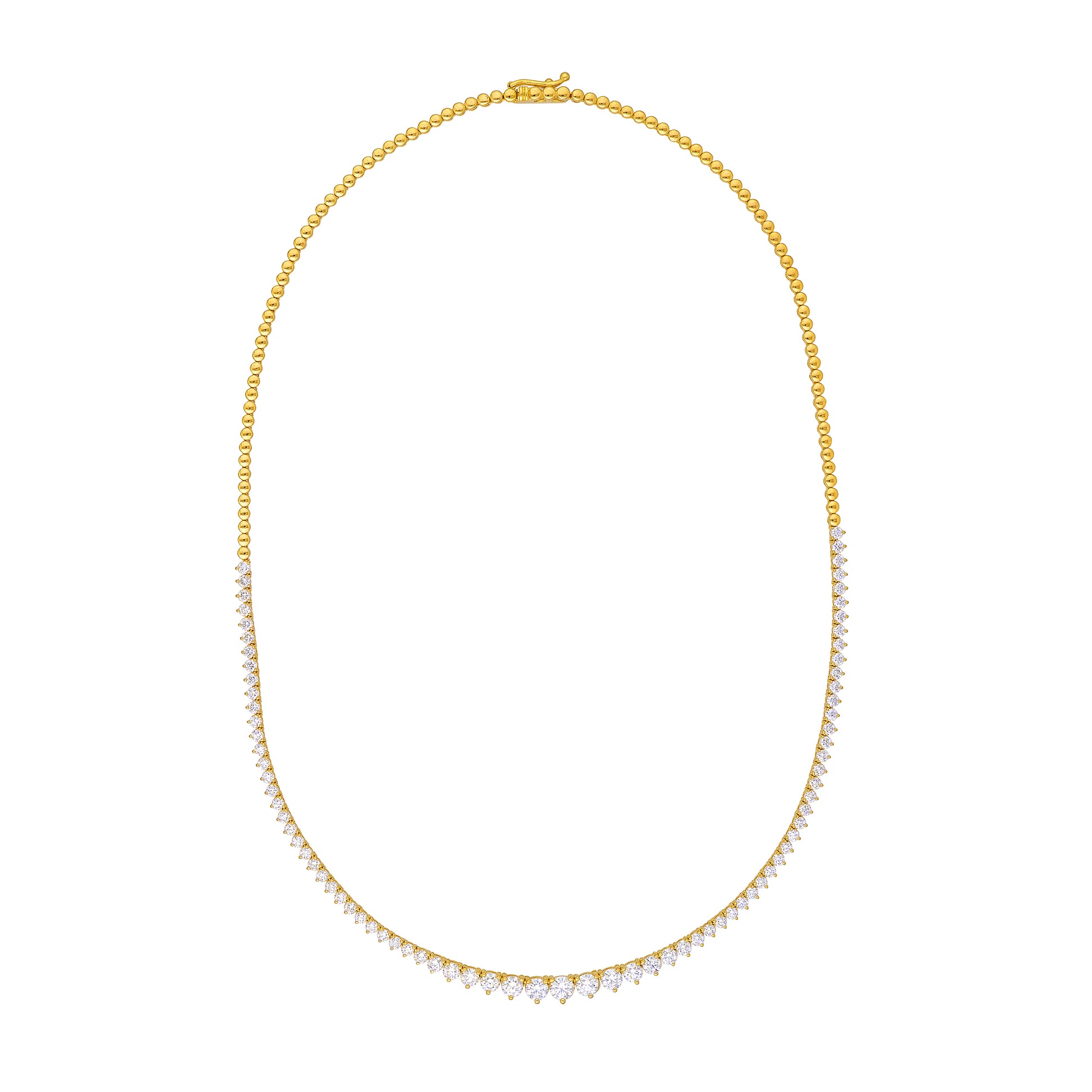 Diamond Graduated Tennis Necklace (5-1/4tcw)