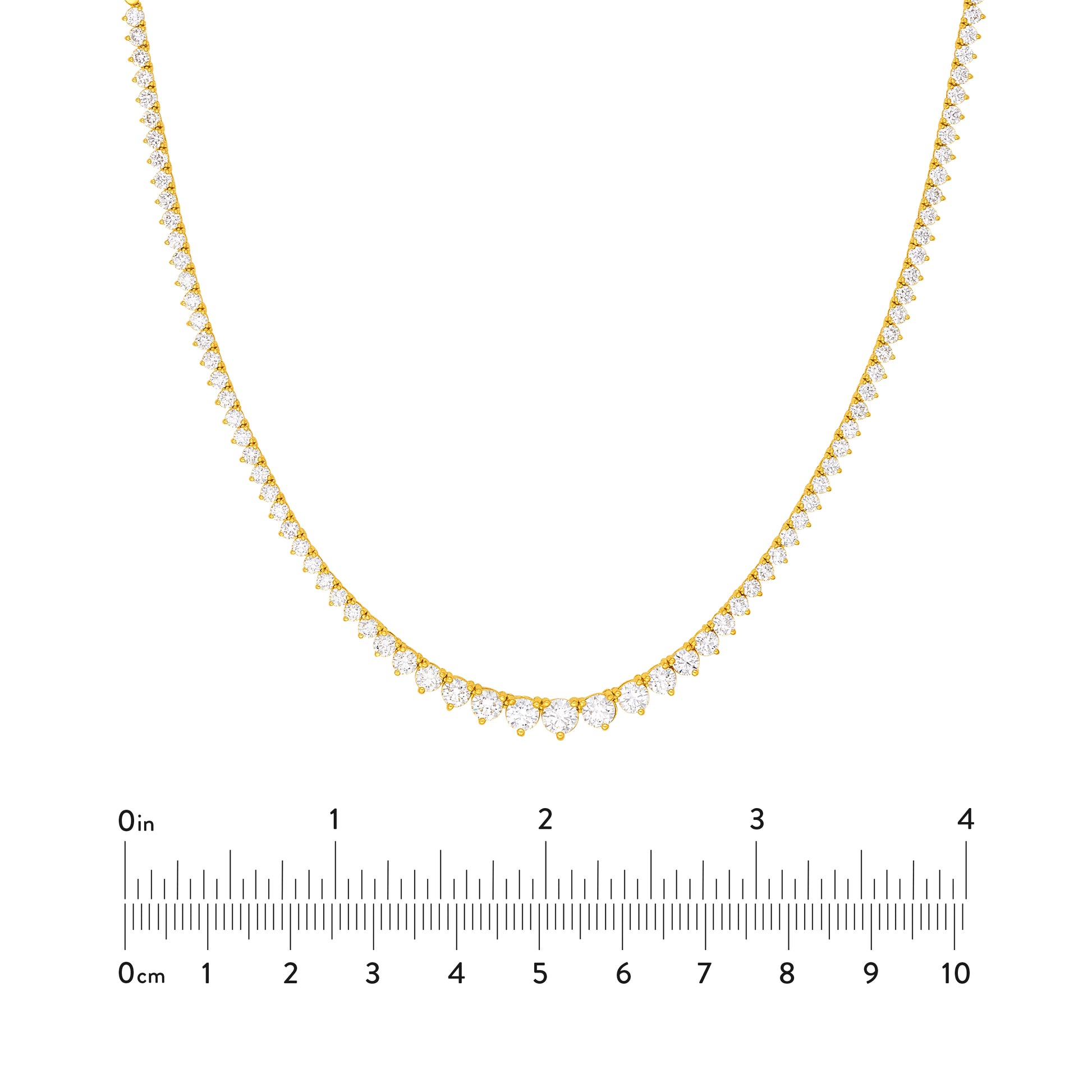 Diamond Graduated Tennis Necklace (5-1/4tcw)